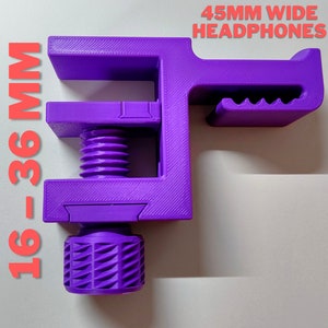 Desk Mount Headphone Hanger | Under-Desk Space-Saving Holder | Gamer Desk Accessory image 3
