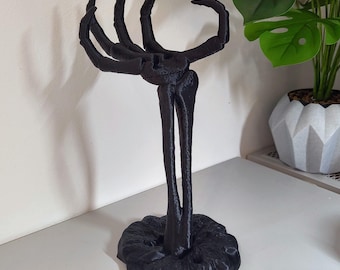 Skeleton Hand Headphone Stand | 3D Printed Gothic Desk Décor | Gamer Gift | Spooky Organiser