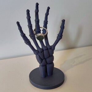 3D Printed Skeleton Hand Jewellery Ring Holder | Unique Décor Piece