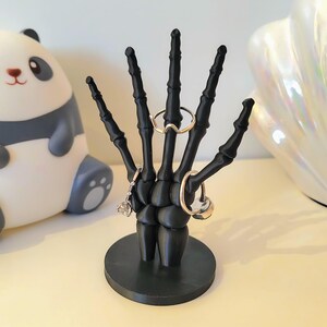 3D Printed Skeleton Hand Jewellery Ring Holder | Unique Décor Piece