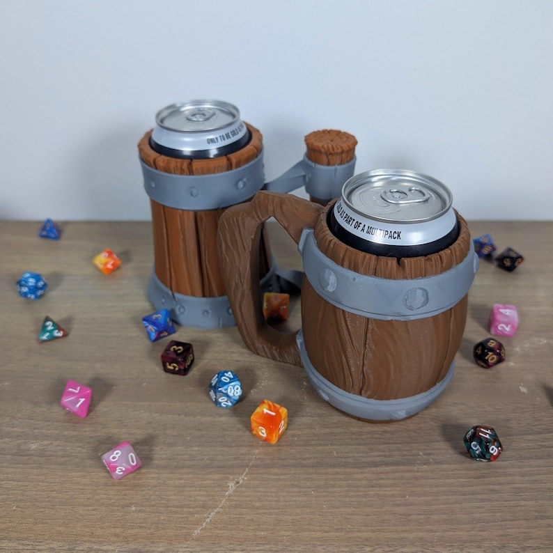 Tavern Mug Dice Tower & Can Holder | 3D Printed RPG Accessory | DnD Gaming Gift image 8