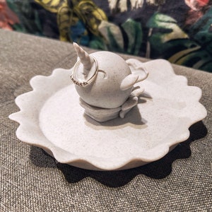 Adorable Narwhal Ring Dish | 3D Printed Ocean Theme Jewellery Tray