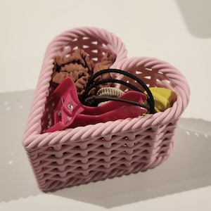 Heart Rope Desk Organizer | 3D Printed Chic Décor