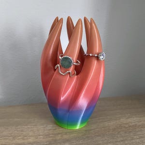 Swirly Jewellery Ring Holder | Unique 3D Printed Décor