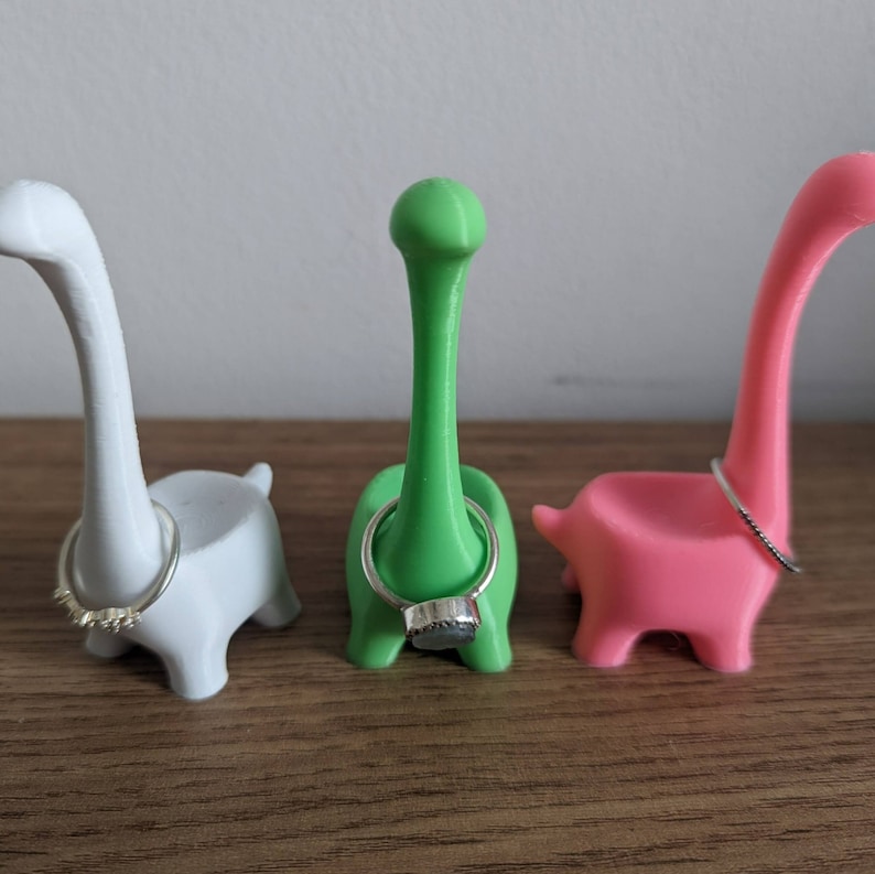 Cute Dinosaur Ring Holder | 3D Printed Jewellery Organizer
