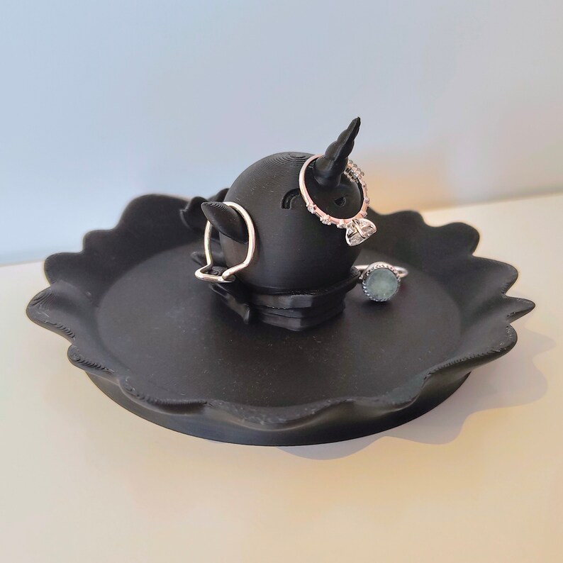 Adorable Narwhal Ring Dish | 3D Printed Ocean Theme Jewellery Tray