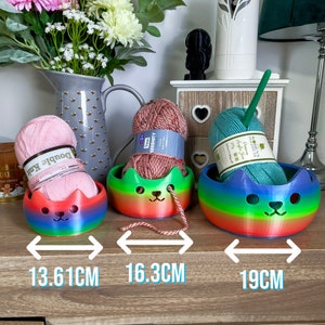 Adorable 3D Printed Cat Wool Yarn Bowl