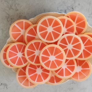 Grapefruit Soap Slice • Handmade Goat Milk Citrus Soap, Natural Artisan Scent