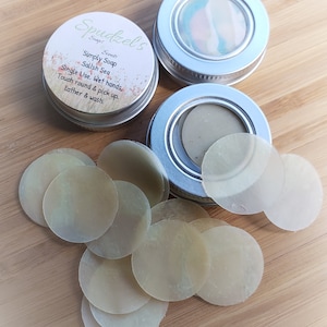 Handmade Single Use Soap Tabs: Travel, Camping, Sensitive Skin