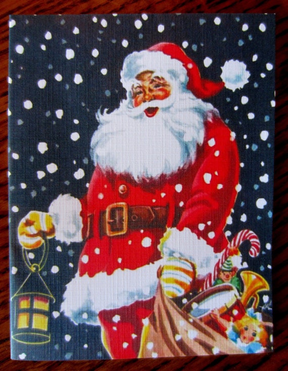 Set Of 6 Mini Christmas Cards Christmas Cards Pack Set Of