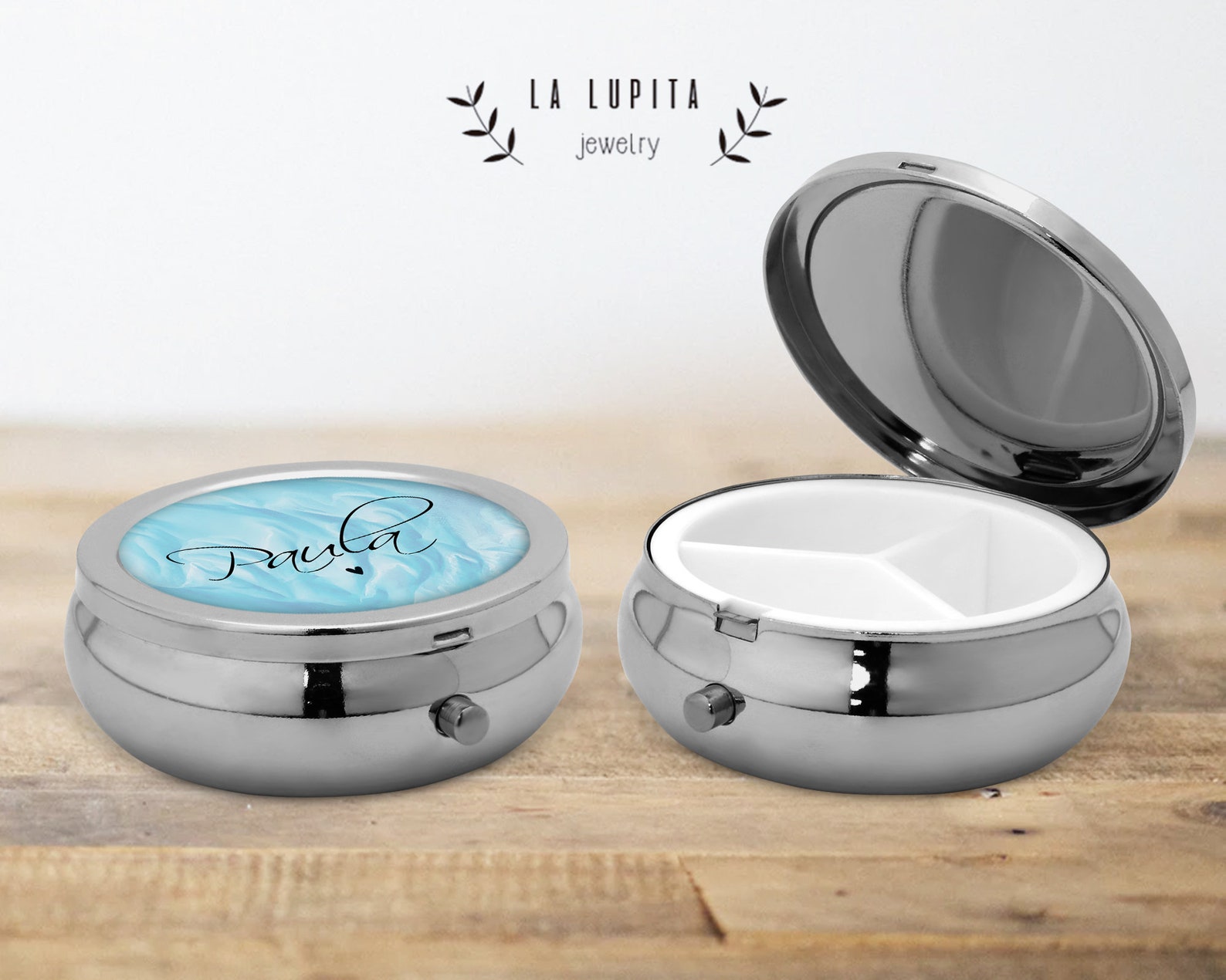 Custom Pill Box. Personalized Pill Box Case. Name Pill Case Etsy