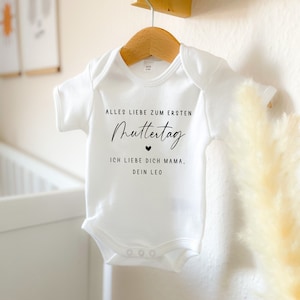 Baby Body personalisiert, Geschenkidee zum Muttertag, Geschenkidee zum Vatertag, Langarmbody oder Kurzarmbody, Geschenke von Kindern Bild 4