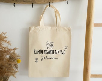 Stoffbeutel für den Kindergarten, Beutel für Wechselkleidung oder Schmutzwäsche oder als personalisiertes Geschenk für das Kindergartenkind