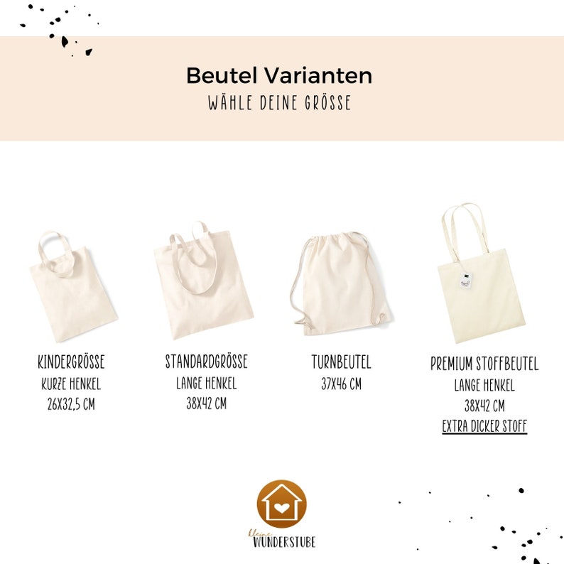 Stoffbeutel Jutebeutel personalisiert als Geschenk für Freundin oder als Stofftasche für JGA und VereineFirmen als individuelles Geschenk zdjęcie 2