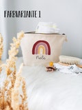 Personalisierte Windeltasche, Kosmetiktasche, Babyhygiene, Name, Regenbogen, Geschenk