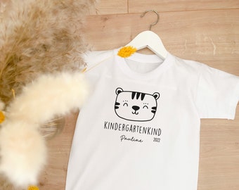 Personalisiertes Kindergarten T-Shirt | Kinder Shirt personalisiert mit Namen | personalisierte Geschenkidee, Kindergartenkind 2023