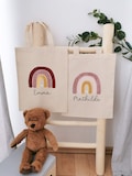 Kindergarten Stoffbeutel Regenbogen Geschenk für Kinder, Stoffbeutel Kinder, Beutel mit Name, Kinderbeutel, Jutebeutel personalisiert product logo