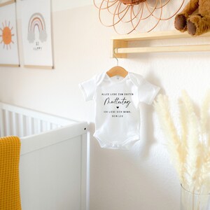 Baby Body personalisiert, Geschenkidee zum Muttertag, Geschenkidee zum Vatertag, Langarmbody oder Kurzarmbody, Geschenke von Kindern Bild 5