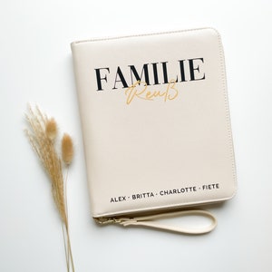 Personalisierte Dokumentenmappe, Familienorganizer Mappe, personalisierte U-Heft Hülle, Reisemappe, Impfpass