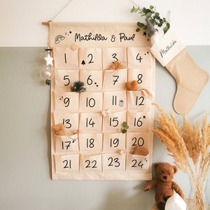 Personalisierter Adventskalender, personalisiert mit Name, Zum selbst Befüllen, Taschen von 1-24 Bild 5