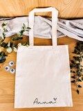 Stoffbeutel Jutebeutel personalisiert mit Name+Herz, personalisiert, Henkeltasche, individuell, Einkaufen, product logo