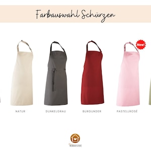 Schürze, Name Symbol Wunschtext, Geschenk Mama personalisiert, Backschürze, Kochschürze, Muttertag, Vatertag, Geschenk Oma image 3