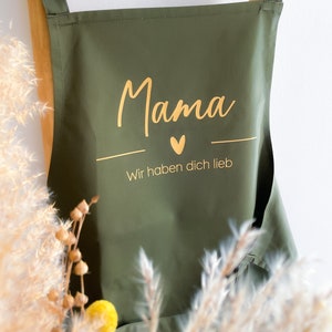 Schürze, Name Symbol Wunschtext, Geschenk Mama personalisiert, Backschürze, Kochschürze, Muttertag, Vatertag, Geschenk Oma immagine 6