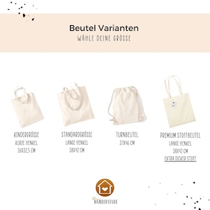 Kindertasche Symbol und Name, Stoffbeutel Kindergarten, Stofftasche personalisiert, Turnbeutel, Kinderbeutel, Geschenke für Kinder image 3