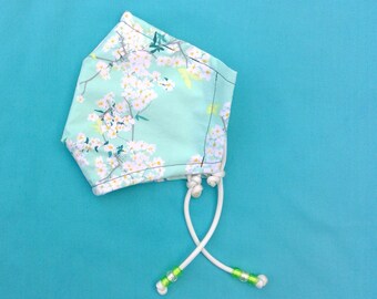 Face Mask Pandalicious Rainwater Fabric with Adjustable Ear Loops, Removable Nose Wire, and Filter Pocket Option