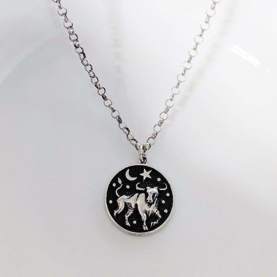 Etsy taurus necklace deals