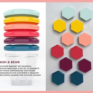 Custom Magnets, Cute Fridge Magnets, Strong Magnets, Hexagon Magnets, Cute Magnets, refrigerator magnets, Colorful magnet set, Party Favors