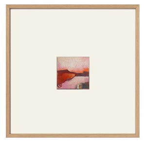 Small Abstract Landscape Painting, Mini Abstract Painting, Colorful abstract art, Tiny Original Art, OOAK art, Ready to Frame, 12x12 framed