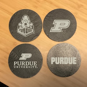 Purdue University Slate Coasters | Officially Licensed | Elegant Home Decor & Thoughtful Gifts