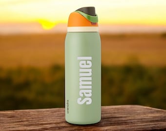 Botella de agua Owala FreeSip personalizada de 40 oz: acero inoxidable con aislamiento