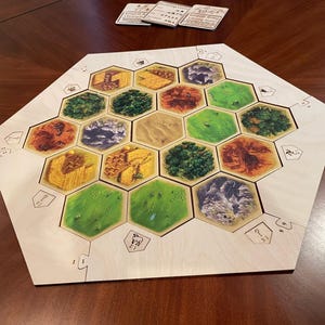 Catan Sea Frame in Baltic Birch or Maple Ply, Game Board Upgrade