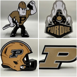 Purdue University 3D Printed Decor: Officially Licensed Boilermaker Gift