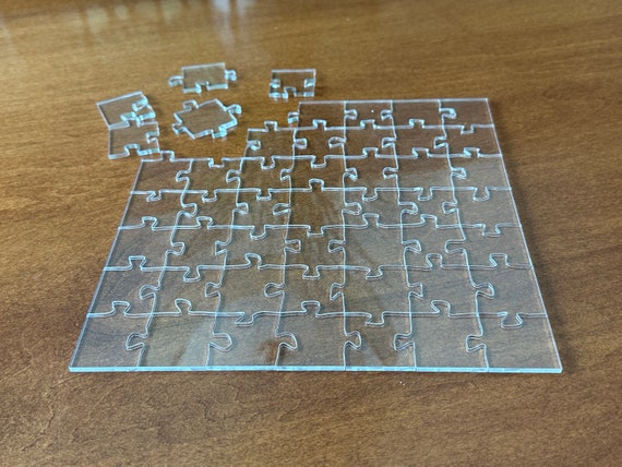 Puzzles Transparents: Puzzle Invisible, 200 Parties Acrylique, Défi Acrylique Transparent | Casse-tête Impossible, Défi de Puzzle Clair, Difficile et Difficile pour m