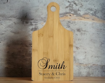 Personalized Charcuterie Board - Custom Monogrammed Serving & Cheese Board for Wedding, Anniversary and Housewarming Gifts