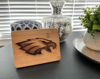 Personalized bamboo cutting board, charcuterie board 8” x 6”