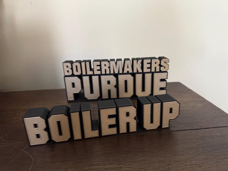 Purdue Decor, Officially Licensed 3D Printed Boilermaker Sign in Custom ...