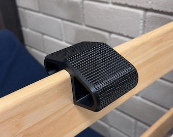 Escalón para cama de dormitorio con sistema de clip, opciones anchas/delgadas para camas altas.