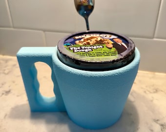 Funda aislante para helado impresa en 3D: protector de manos para mantener las manos frías.