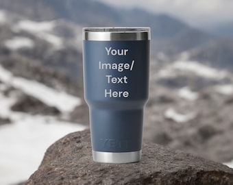 Vaso Yeti personalizado de 30 oz: Rambler con logotipo personalizado grabado y tapa MagSlide