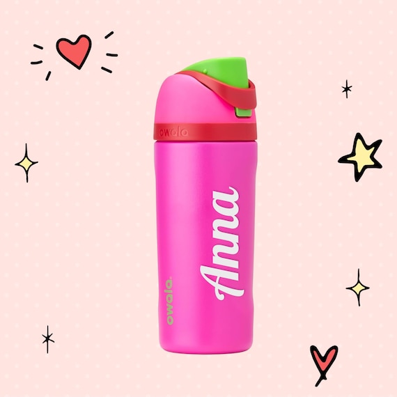 パーソナライズされたOwalaキッズウォーターボトル：16オンス断熱