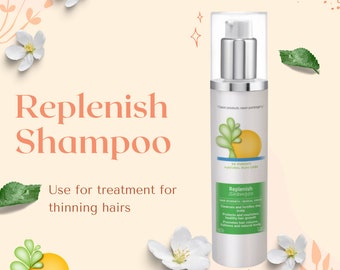 Natural Hair Growth Dry Hair shampoo, Hair Loss, thinning hairs | Dandruff Free & Hair Growth Replenish Shampoo by Dr. Speron's