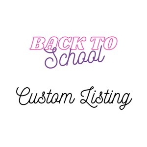 Custom  School Labels / Backpack Tag / Notebook Labels / Daycare Labels /Back to School Supplies Labels / Belongings label