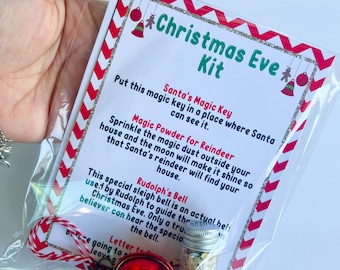 Kids Christmas Eve Kit /Santa Claus/Christmas Favors/Christmas Eve/Christmas Stuffers/ Christmas Gifts for kids