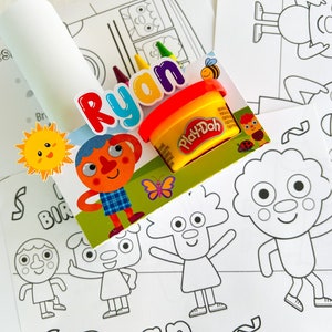 Super Simple Songs Play-Doh Activity Box / Super Simple Coloring Box /Simple Songs favor box/Simple Songs Party/Simple Songs Party Supplies