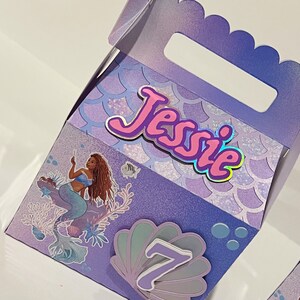 The Little Mermaid 2023 Live Action Movie Party Theme Favor Boxes ...