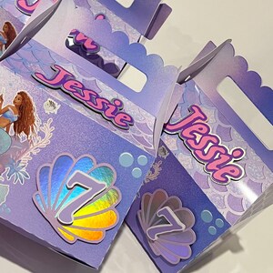 The Little Mermaid 2023 Live Action Movie Party Theme Favor Boxes ...